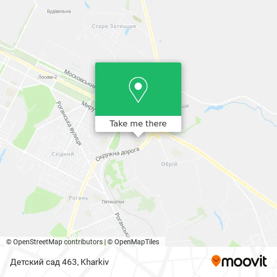 Карта Детский сад 463
