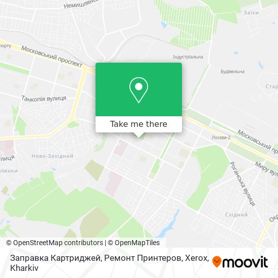 Карта Заправка Картриджей, Ремонт Принтеров, Xerox