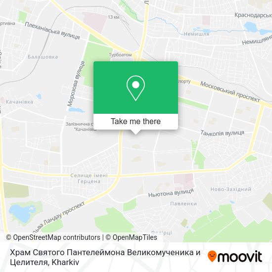 Храм Святого Пантелеймона Великомученика и Целителя map