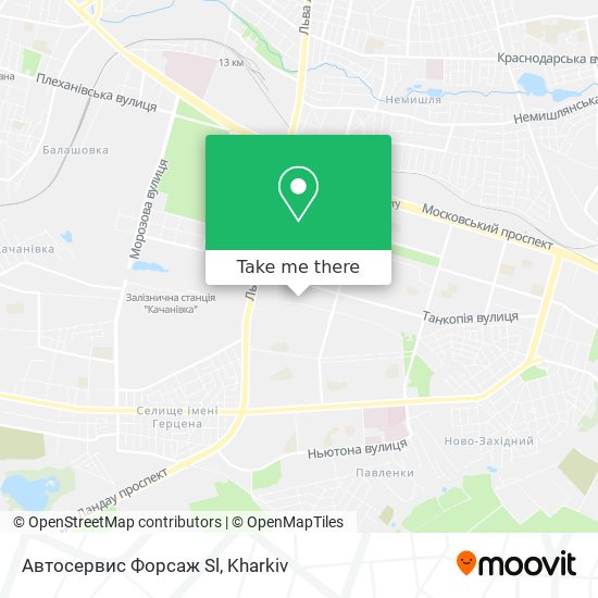 Автосервис Форсаж Sl map