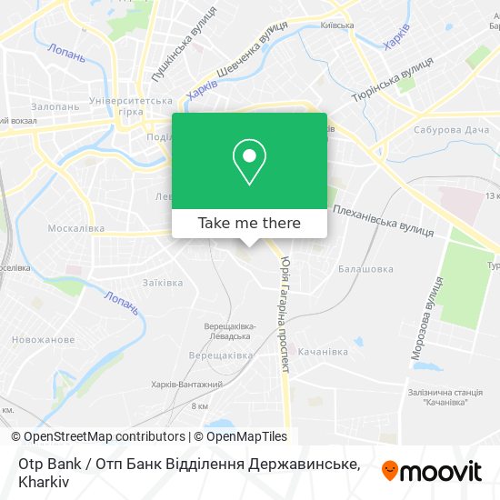 Карта Otp Bank / Отп Банк Відділення Державинське