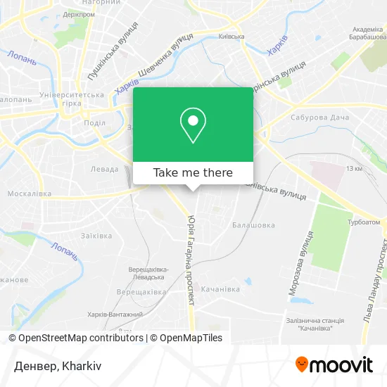 Карта Денвер