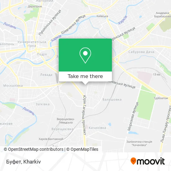 Карта Буфет
