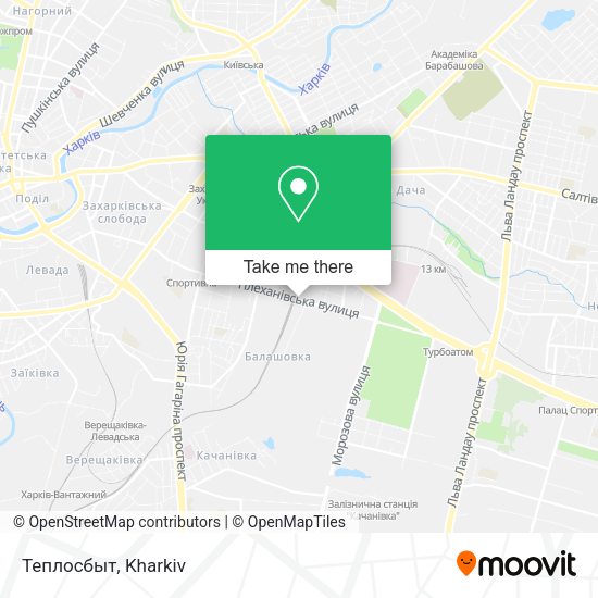 Карта Теплосбыт