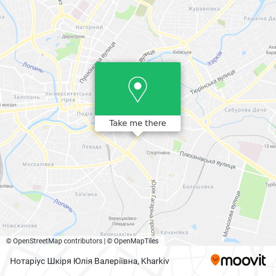 Нотаріус Шкіря Юлія Валеріївна map
