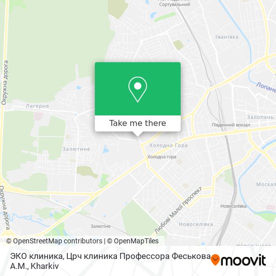 Карта ЭКО клиника, Црч клиника Профессора Феськова А.М.