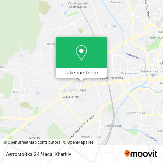 Карта Автомойка 24 Часа