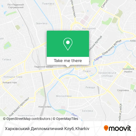 Карта Харківський Дипломатичний Клуб