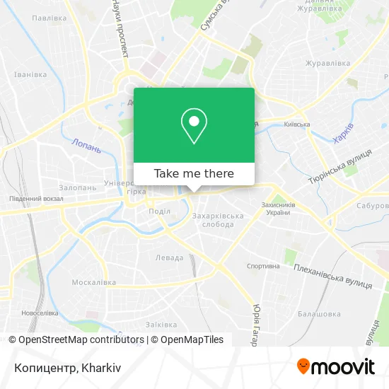 Карта Копицентр