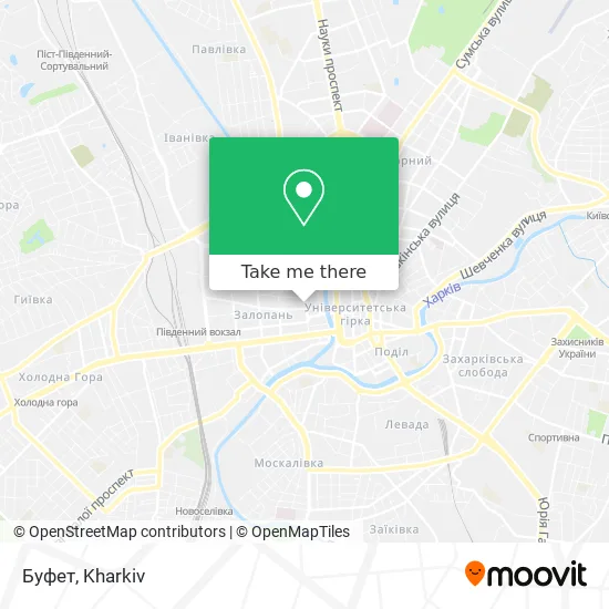 Карта Буфет