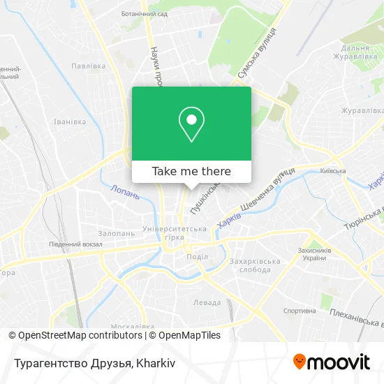 Карта Турагентство Друзья