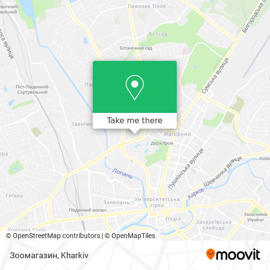 Зоомагазин map