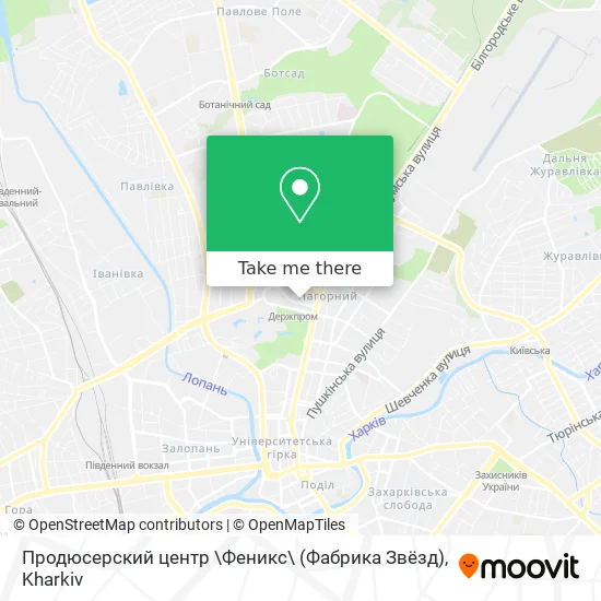 Карта Продюсерский центр \Феникс\ (Фабрика Звёзд)