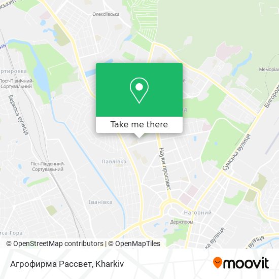 Агрофирма Рассвет map