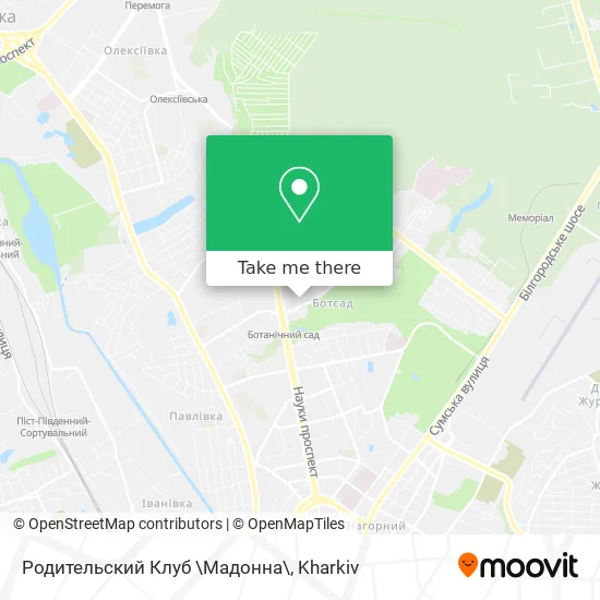 Карта Родительский Клуб \Мадонна\