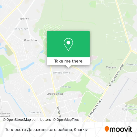 Карта Теплосети Дзержинского района