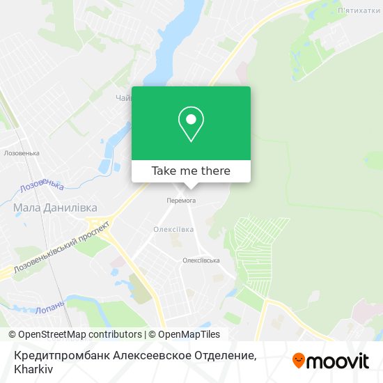 Кредитпромбанк Алексеевское Отделение map