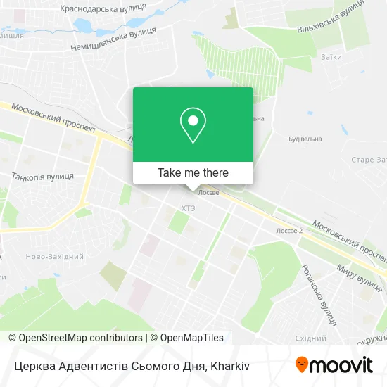 Карта Церква Адвентистів Сьомого Дня
