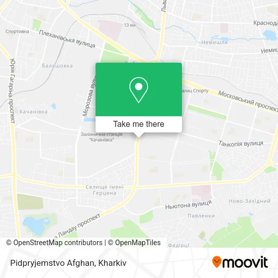 Карта Pidpryjemstvo Afghan