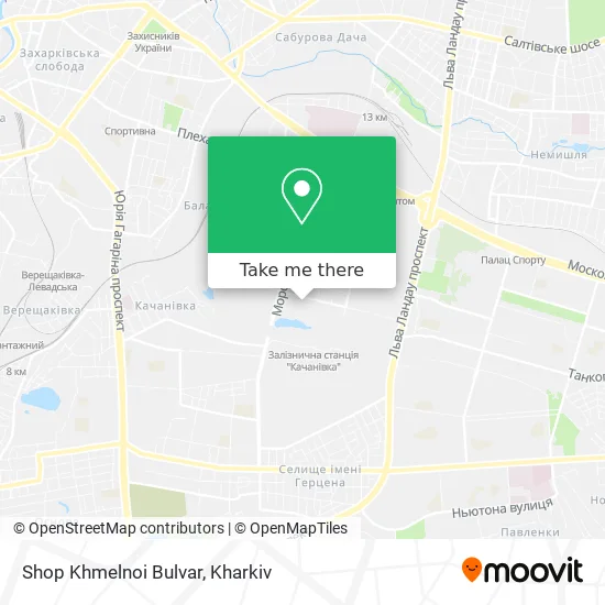 Карта Shop Khmelnoi Bulvar