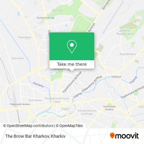 The Brow Bar Kharkov map