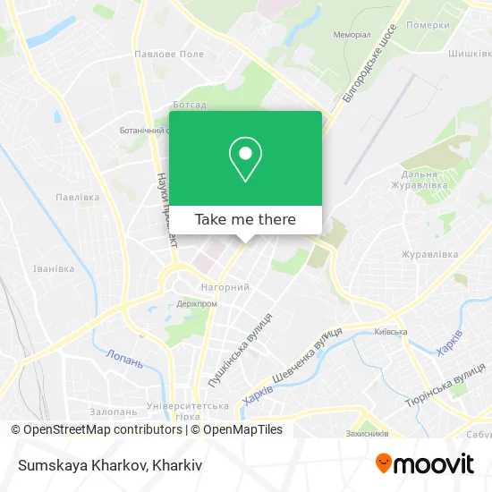 Карта Sumskaya Kharkov