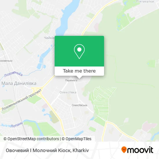 Карта Овочевий І Молочний Кіоск