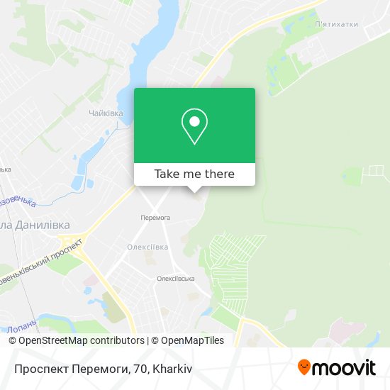Проспект Перемоги, 70 map