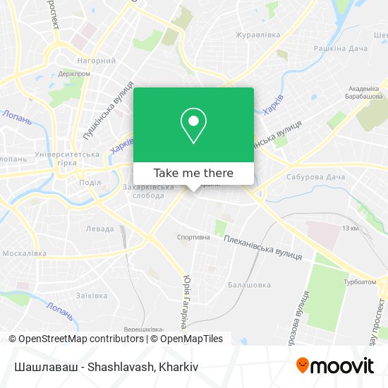 Шашлаваш - Shashlavash map