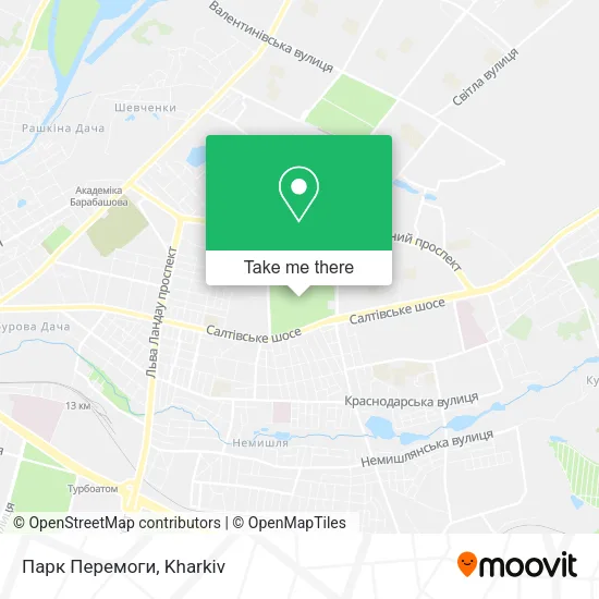 Карта Парк Перемоги