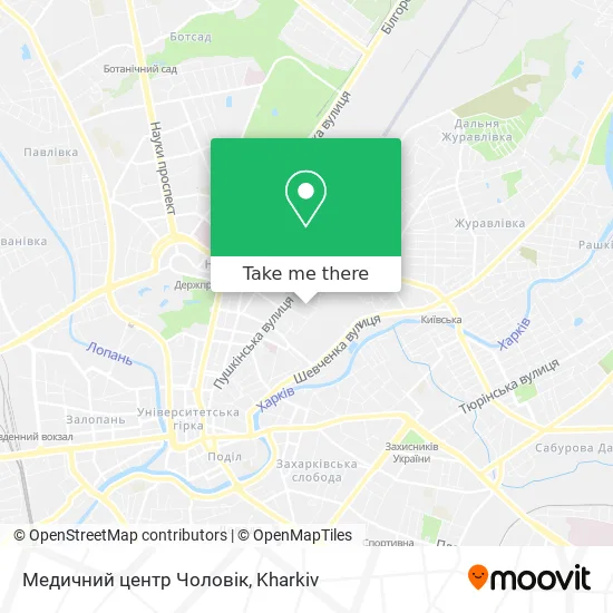 Карта Медичний центр Чоловік
