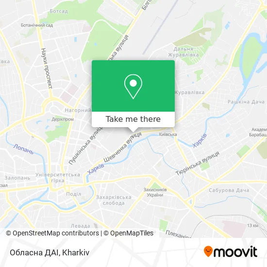 Карта Обласна ДАІ