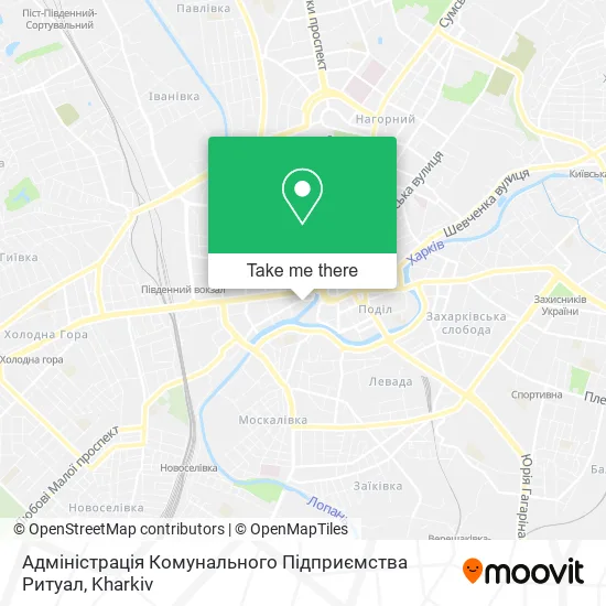Карта Адміністрація Комунального Підприємства Ритуал