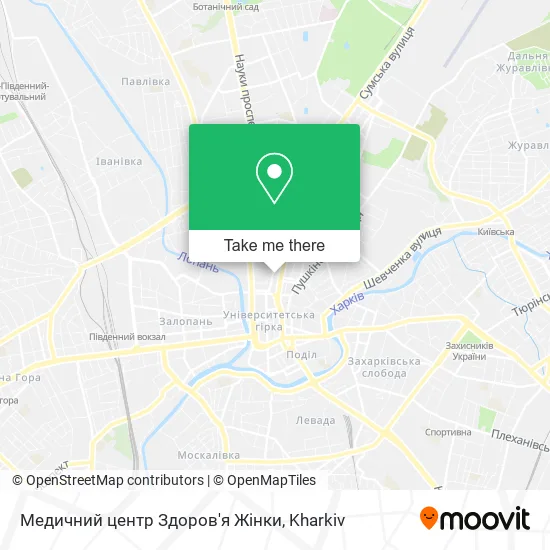 Карта Медичний центр Здоров'я Жінки