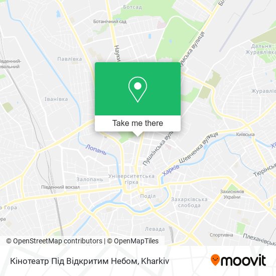 Кінотеатр Під Відкритим Небом map