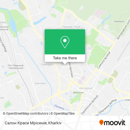 Карта Салон Краси Мрісенія