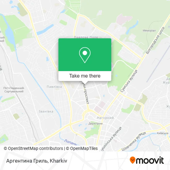 Карта Аргентина Гриль