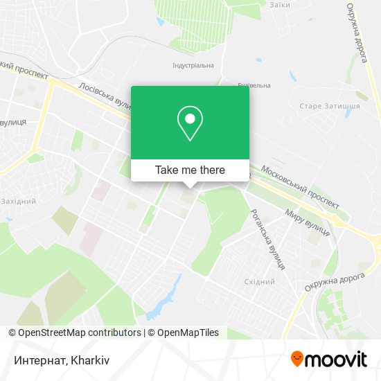 Карта Интернат