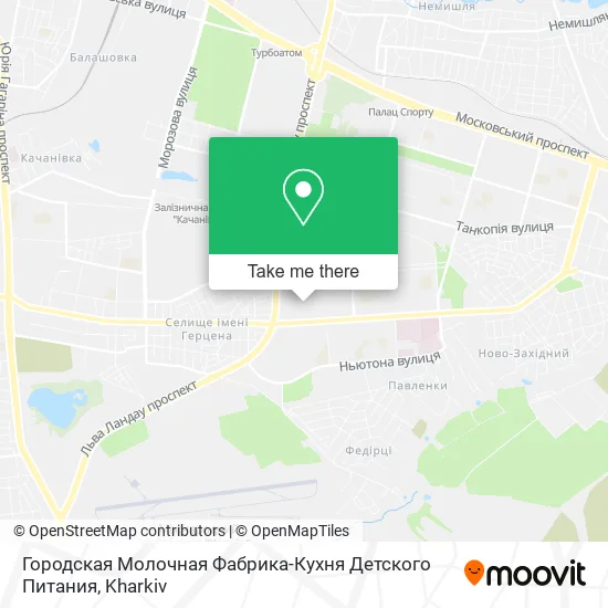 Карта Городская Молочная Фабрика-Кухня Детского Питания