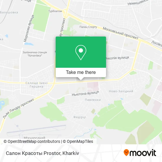 Карта Салон Красоты Prostor