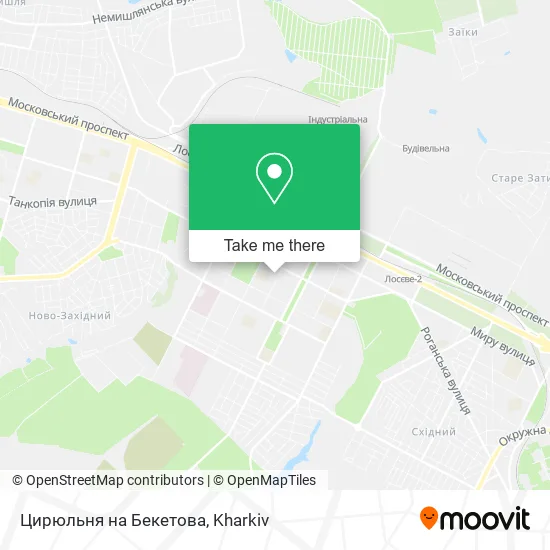 Карта Цирюльня на Бекетова