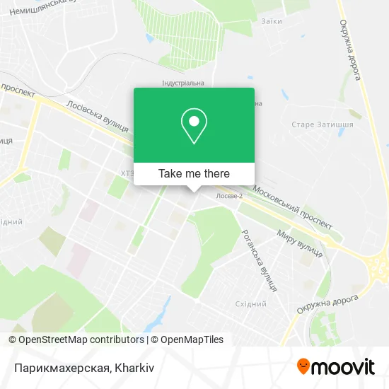 Карта Парикмахерская