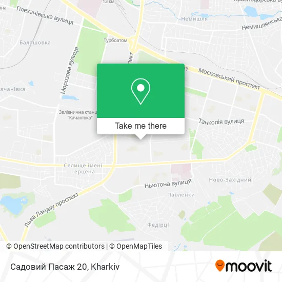 Карта Садовий Пасаж 20