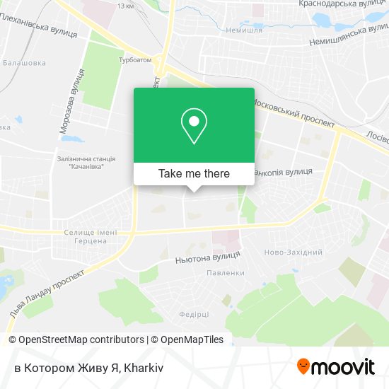 в Котором Живу Я map