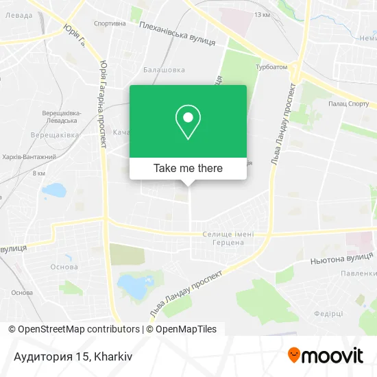 Карта Аудитория 15