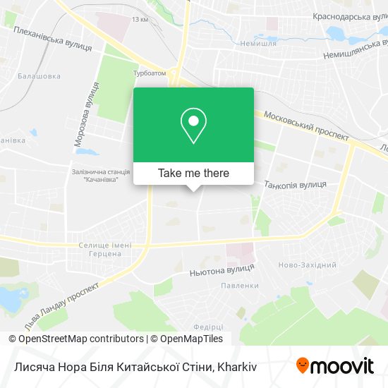 Карта Лисяча Нора Біля Китайської Стіни