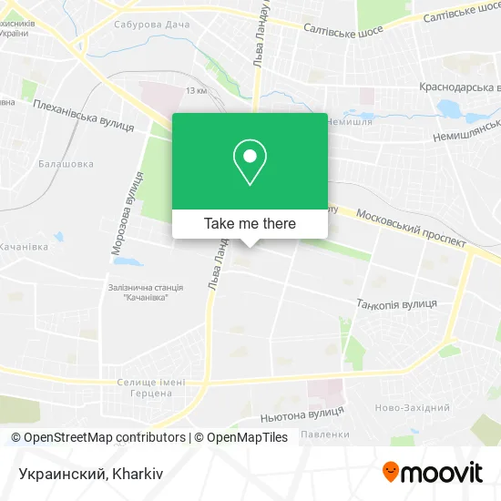 Карта Украинский