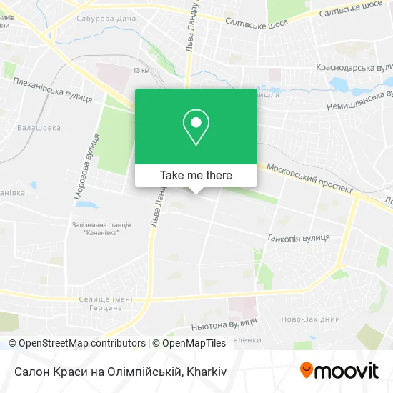 Карта Салон Краси на Олімпійській