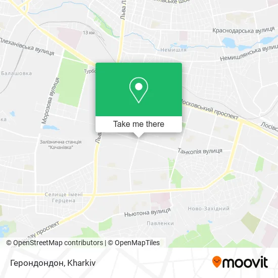 Карта Герондондон
