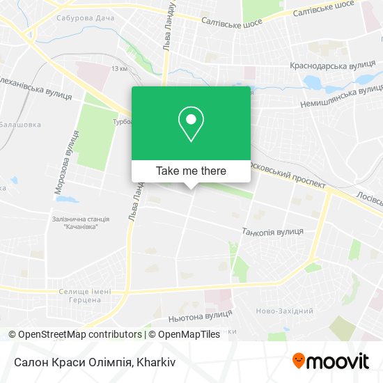 Салон Краси Олімпія map